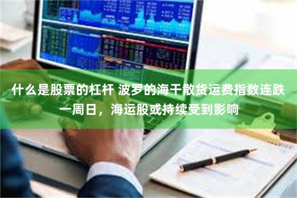 什么是股票的杠杆 波罗的海干散货运费指数连跌一周日，海运股或持续受到影响