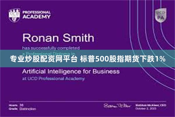 专业炒股配资网平台 标普500股指期货下跌1%