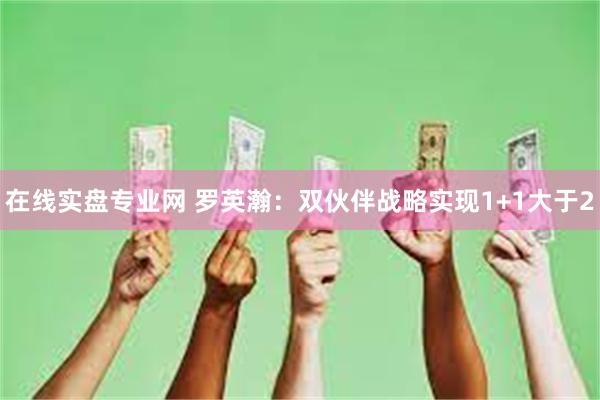 在线实盘专业网 罗英瀚：双伙伴战略实现1+1大于2