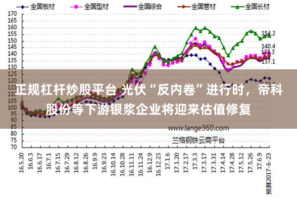 正规杠杆炒股平台 光伏“反内卷”进行时，帝科股份等下游银浆企业将迎来估值修复