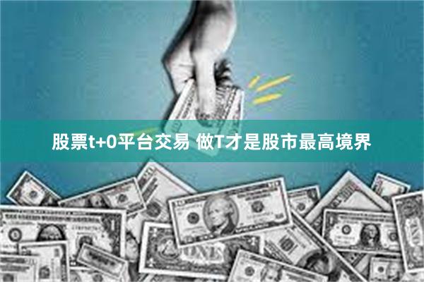 股票t+0平台交易 做T才是股市最高境界